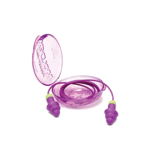 Tapones reutilizables con/ cordón y estuche