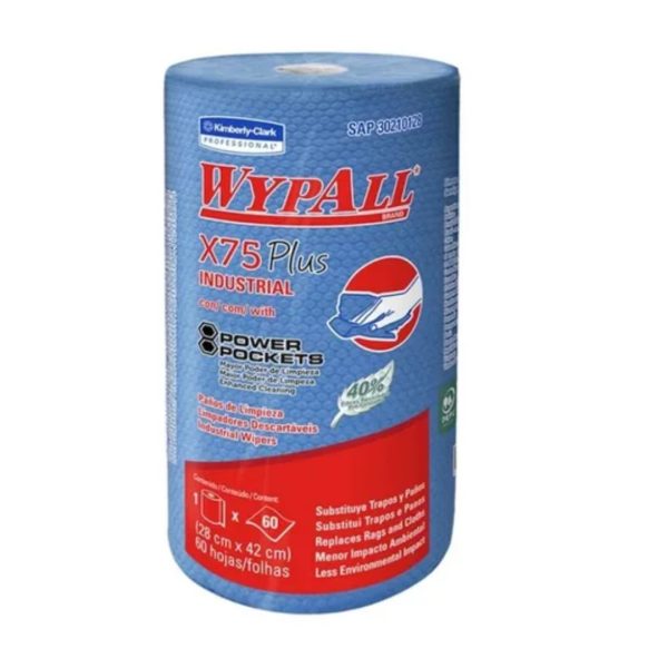 Rollo wypall x75 industrial x 60 paños