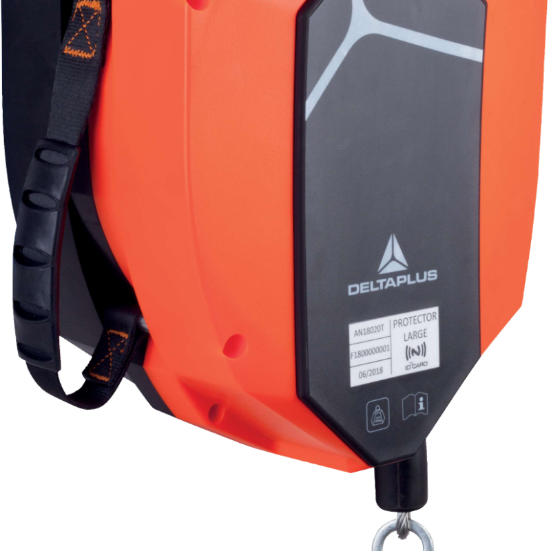 Retractil para rescate. Cable de Acero.