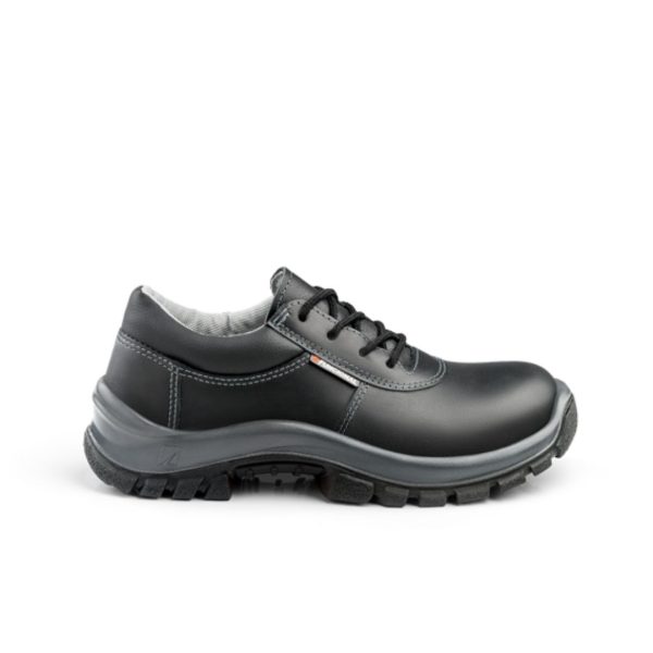 Zapato Crow cuero flor negro PU