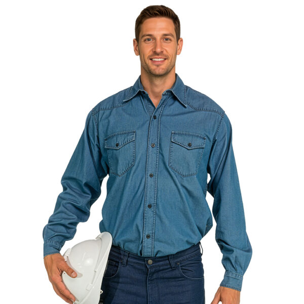 Camisa Denim Thundra - Hombre